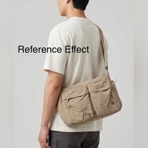 Lightweight Nylon Crossbody Bag Large Capacity Multi Pocket